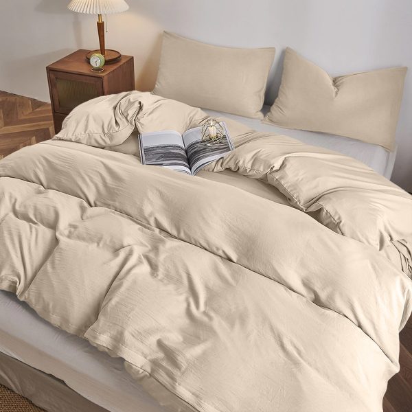 Lino Home Σεντόνι King Size 260x280 Moderna Beige