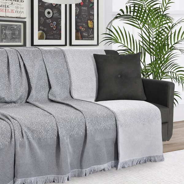 Lino Home Ριχτάρι Διθέσιου 180x250 Meliki Grey