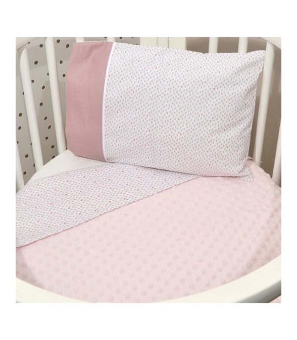 Oliver Baby Κουβέρτα Διπλής Όψης Κούνιας 100x150 Des. 402 Minky Σάπιο Μήλο