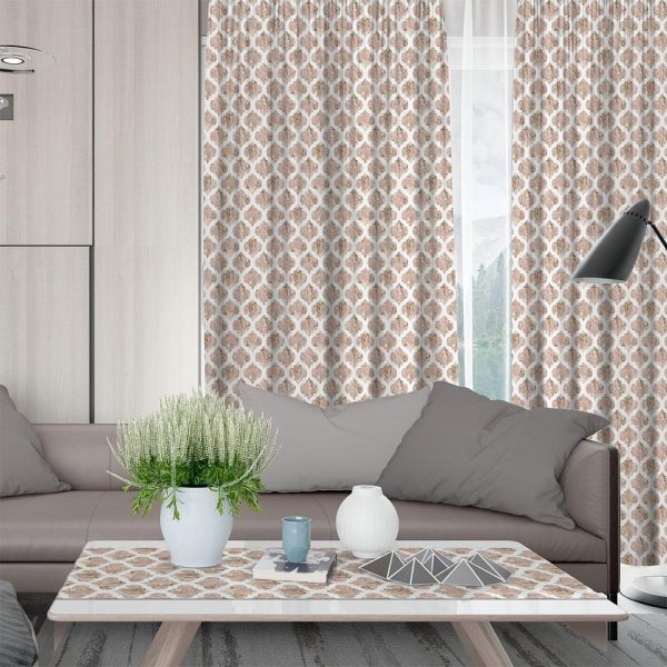 Lino Home Κουρτίνα Με Τρέσα 135x270 Cell 101 Beige