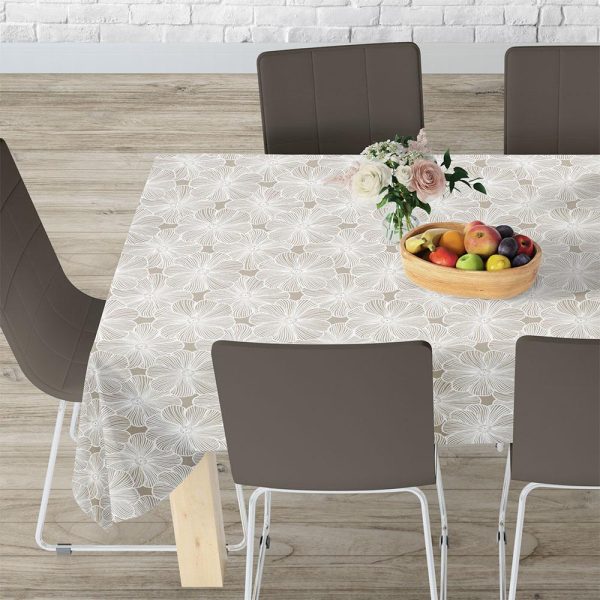 Lino Home Τραπεζομάντηλο 140x180 Diva 090 Mocca