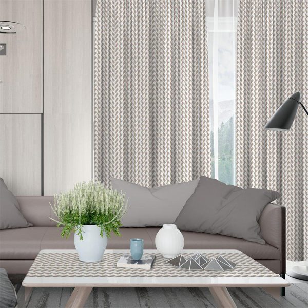 Lino Home Κουρτίνα Με Τρέσα 135x270 Corteo 090 Mocca