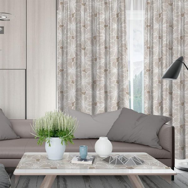 Lino Home Κουρτίνα Με Τρέσα 135x270 Diva 090 Mocca