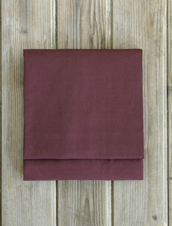 Nima Home Σεντόνι Μονό 160x260 Unicolors Deep Bordeaux - Image 2