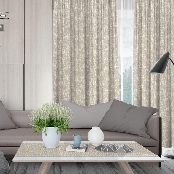 Lino Home Κουρτίνα Με Τρέσα 135x270 Seed 101 BEIGE