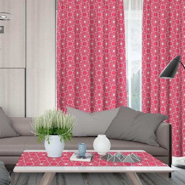 Lino Home Κουρτίνα Με Τρέσα 135x270 Kenzo 402 Red