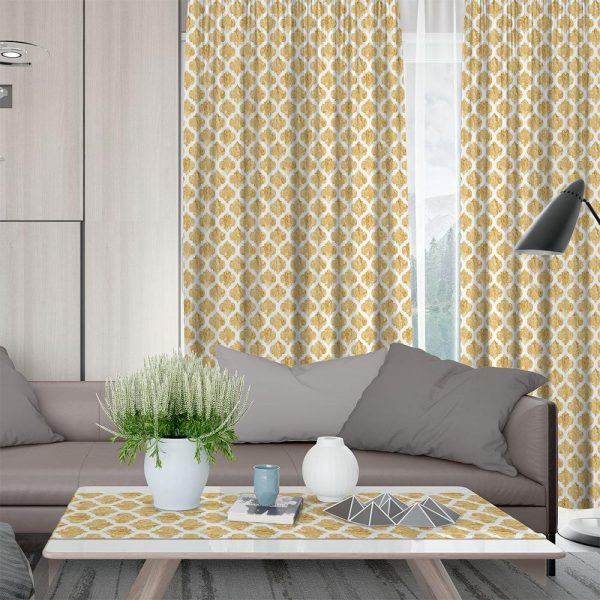 Lino Home Κουρτίνα Με Τρέσα 135x270 Cell 201 Gold