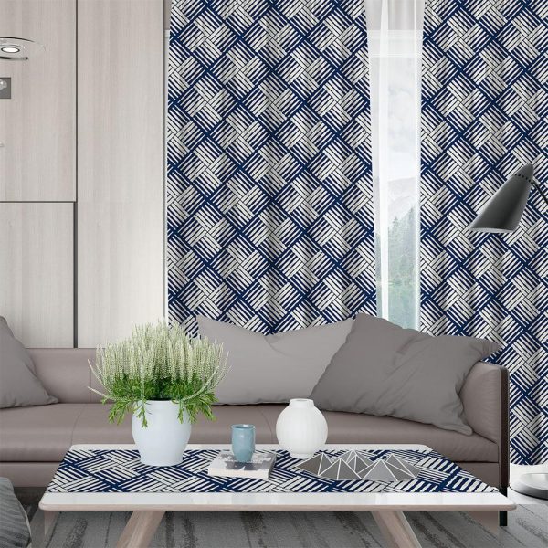 Lino Home Κουρτίνα Με Τρέσα 135x270 Cest 601 Blue