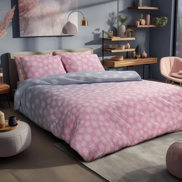 Lino Home Σετ Σεντόνια Μονά 170x260 Florito Pink