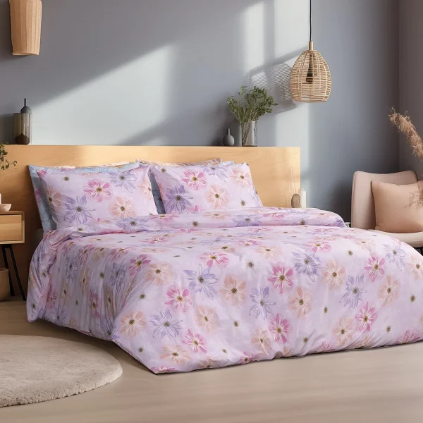 Lino Home Σετ Σεντόνια Μονά 170x260 Blume Lilac