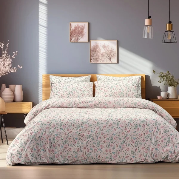 Lino Home Σετ Σεντόνια Μονά 170x260 Primo Pink