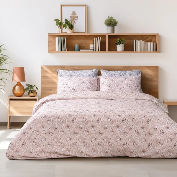 Lino Home Σετ Σεντόνια Μονά 170x260 Treasure Pink