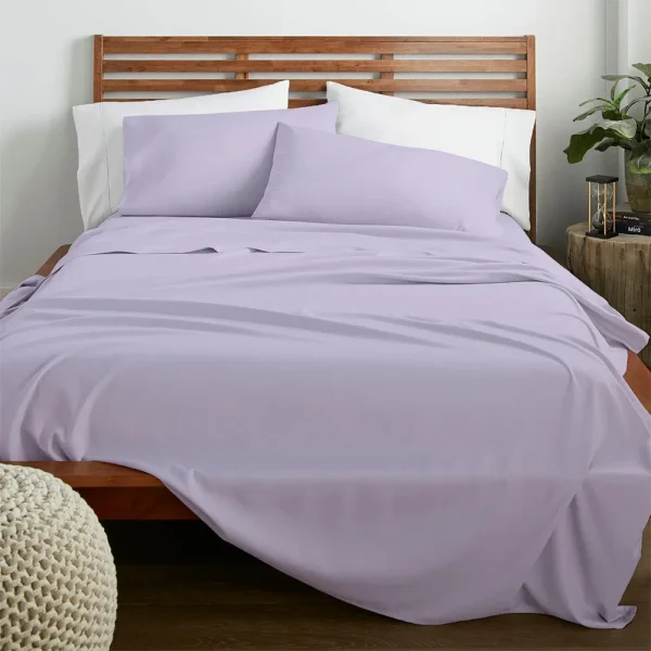 Lino Home Σεντόνι Μονό 170x260 Claro Lilac