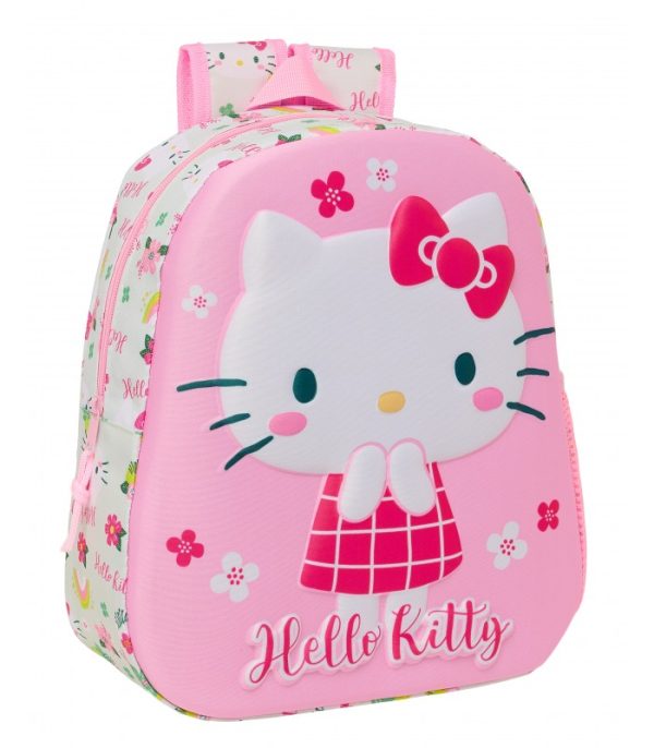 Oliver Baby Σακίδιο Πλάτης Με Τσέπη 27x10x33 3d Hello Kitty