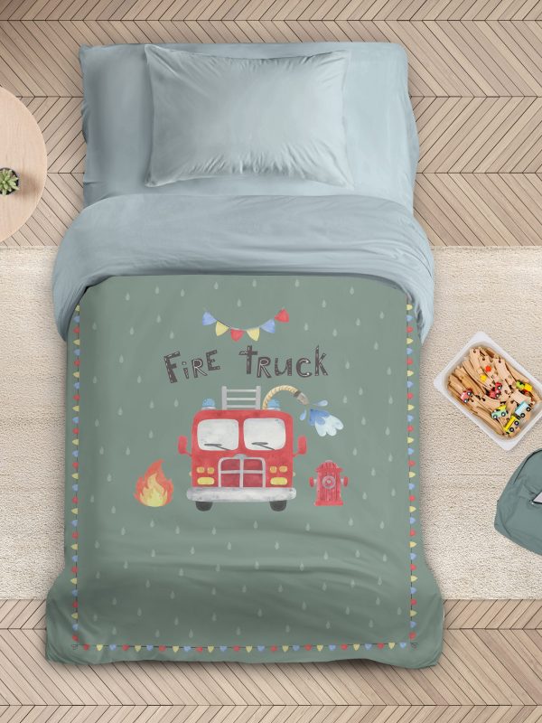 Nima Kids Πάπλωμα Παιδικό Μονό 160x240 Fire Truck