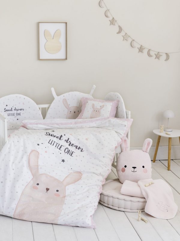 Nima Baby Σετ Σεντόνια Κούνιας 120×170 Lovely Bunny