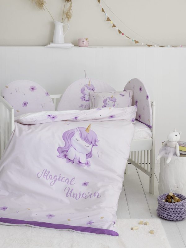 Nima Baby Σετ Σεντόνια Κούνιας 120×170 Magical Unicorn