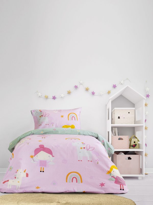 Kocoon Kids Σετ Σεντόνια Μονά 160x260 Fairy Cherry