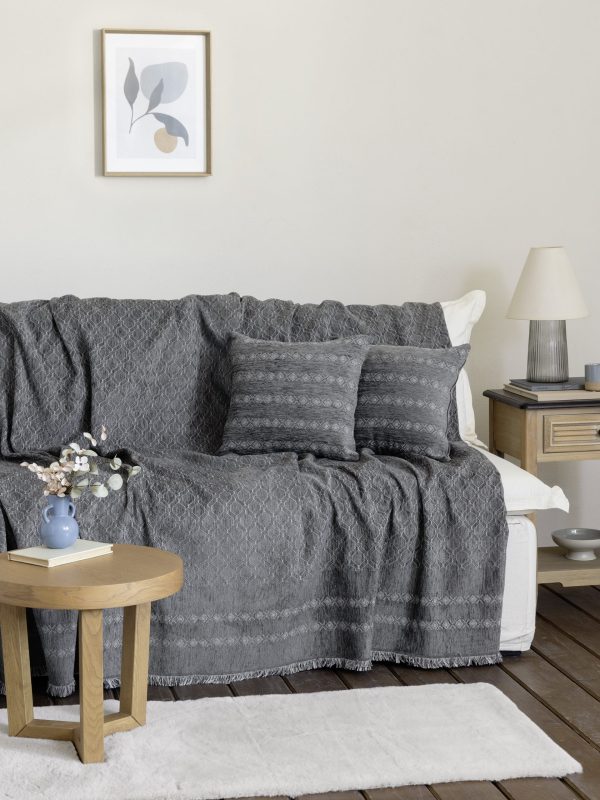 Nima Home Ριχτάρι Τριθέσιου 180x300 Mansi Gray