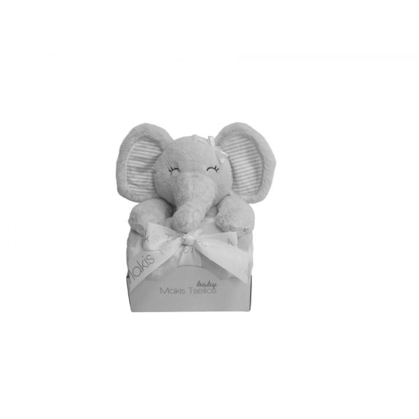 Makis Tselios Κουβέρτα Αγκαλιάς 75x100 και Λούτρινο Elephant Grey