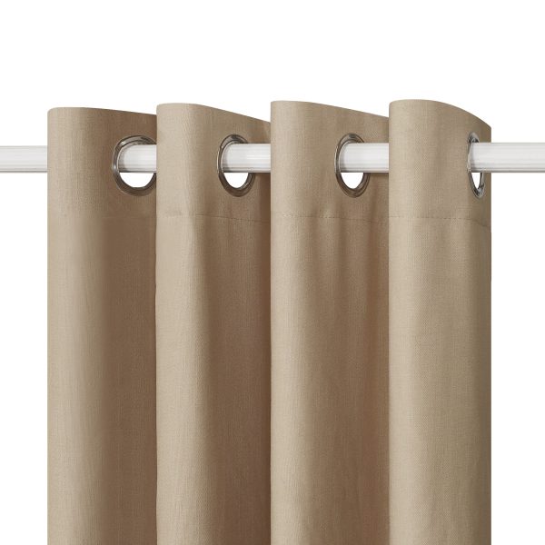 Viopros Κουρτίνα Με Τρουκς 140x260 Curtains 5812 Μπεζ