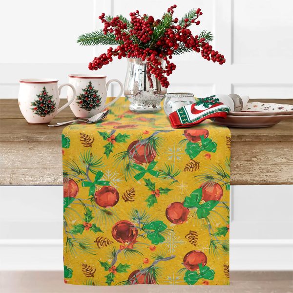 Lino Home Τραβέρσα 40x150 Christmas Kaliady