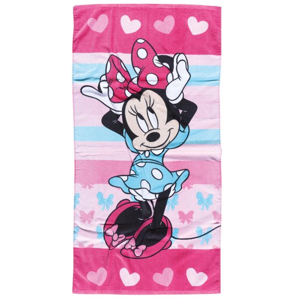 Das Kids Πετσέτα Θαλάσσης 70x140 Minnie Hearts 5862