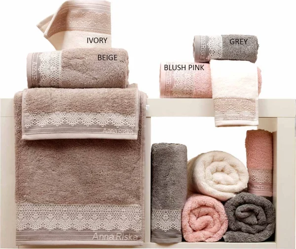 Anna Riska Πετσέτα Σώματος 70x140 Towels Karla 2 Beige