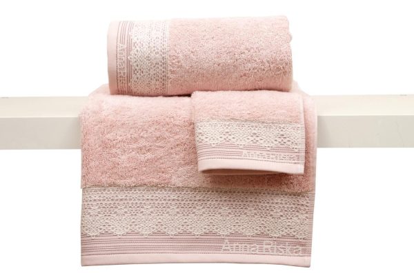 Anna Riska Πετσέτα Σώματος 70x140 Towels Karla 1 Blush Pink