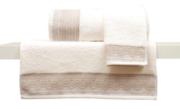 Anna Riska Πετσέτα Προσώπου 50x100 Towels Karla 3 Ivory