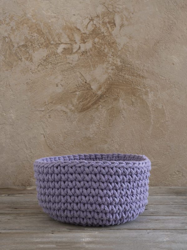 Nima Home Καλάθι Πλεκτό 28x15 Panier Lavender - Image 3