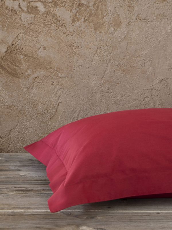 Nima Home Ζεύγος Μαξιλαροθήκες 52x72 Superior Red - Image 2