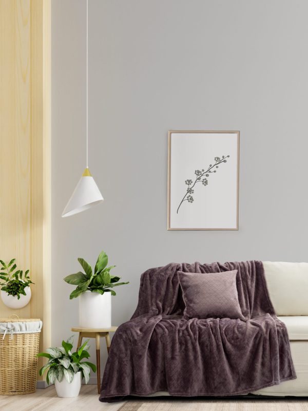 Kocoon Home Ριχτάρι Fleese Τριθέσιου 180x300 Cosy Gray - Image 3