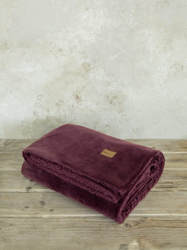 Nima Home Κουβέρτα Καναπέ Fleese 130x170 Nuan Bordeaux