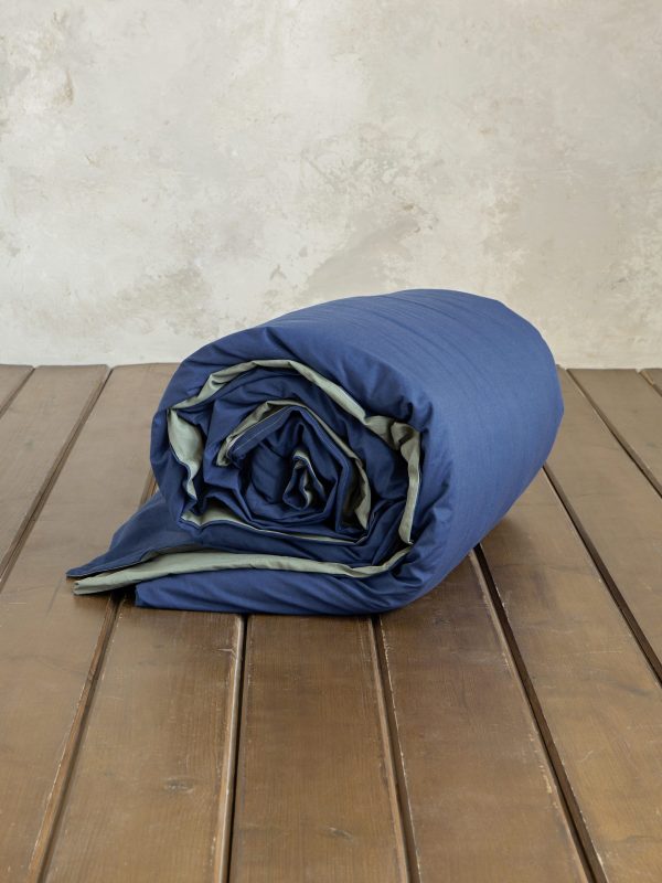 Nima Home Παπλωματοθήκη King Size 240x260 Colors Rock Green/Dark Denim - Image 2