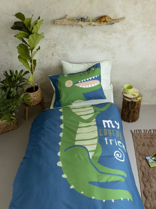 Nima Kids Σετ Σεντόνια Μονά 170x255 Crocodile