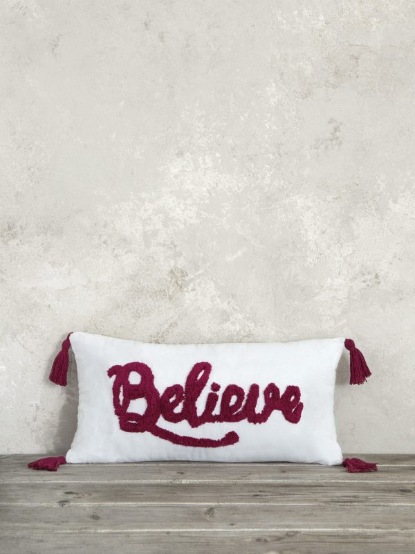 Nima Home Διακοσμητικό Μαξιλάρι 30x60 Believe