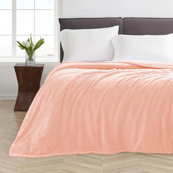 Lino Home Κουβέρτα Βελουτέ Υπέρδιπλη 220x240 Pello Old Pink