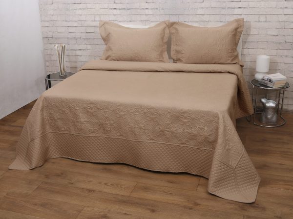 Anna Riska Σετ Κουβερλί King Size 240x260 Olivia Beige