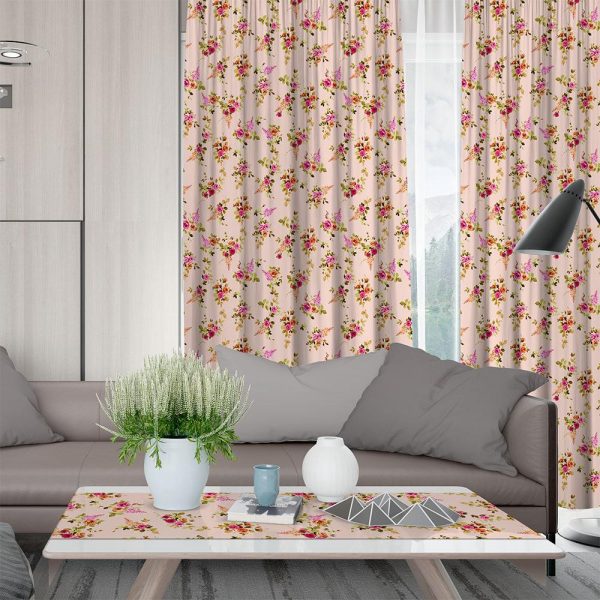 Lino Home Κουρτίνα Με Τρέσα 135x270 Carla 301 Pink