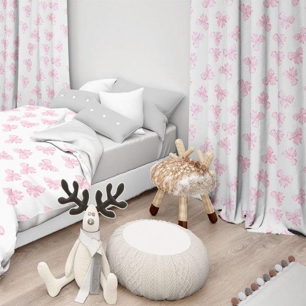 Lino Home Κουρτίνα Με Τρέσσα 135x270 Ellie 301 Pink