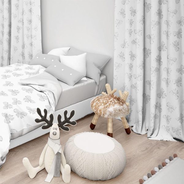 Lino Home Κουρτίνα Με Τρέσσα 135x270 Ellie 801 Grey