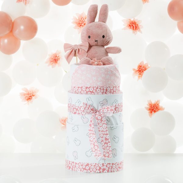 3 Όροφο Diaper Cake - Miffy Pink 28x55