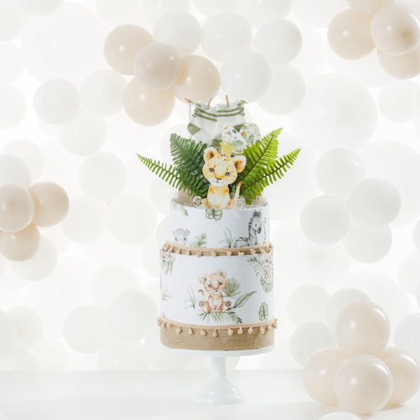 3 Όροφο Diaper Cake - Safari 28x50