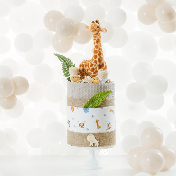 2 Όροφο Diaper Cake - Giraffe 30x60