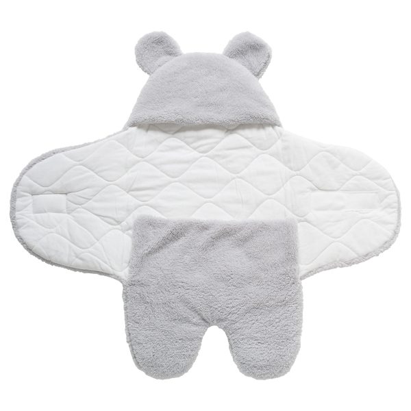 Das Baby Κουβέρτα-Υπνόσακος Fleece 80x85 Relax 4911 Grey - Image 2