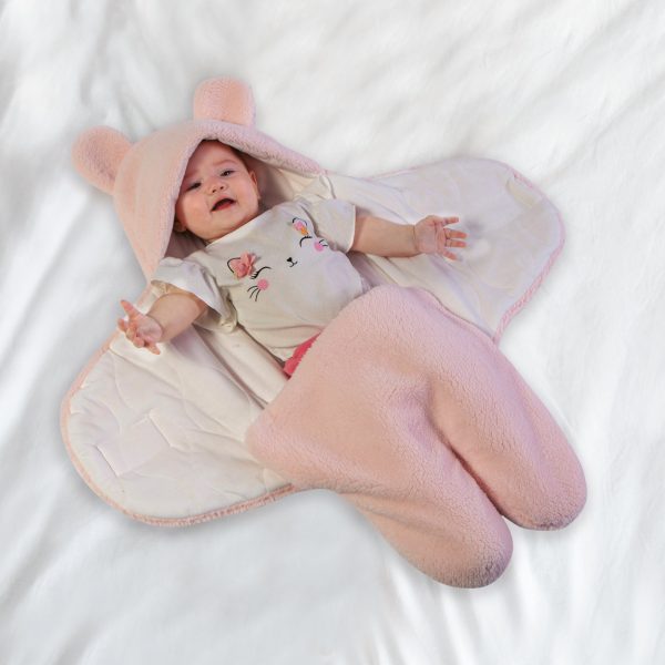 Das Baby Κουβέρτα-Υπνόσακος Fleece 80x85 Relax 4911 Grey - Image 3