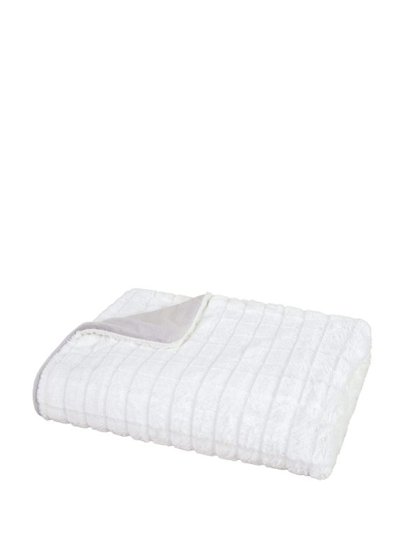 Nima Home Κουβέρτα Καναπέ Fleese 130x170 Weave Cream - Image 2